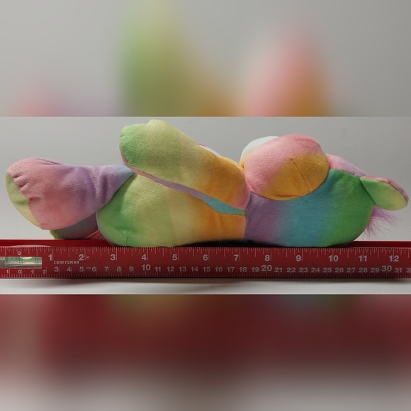 Care Bears Togetherness Bear Multicolor Pastel Plush 12in Stuffed Animal GUC - Picture 13 of 13